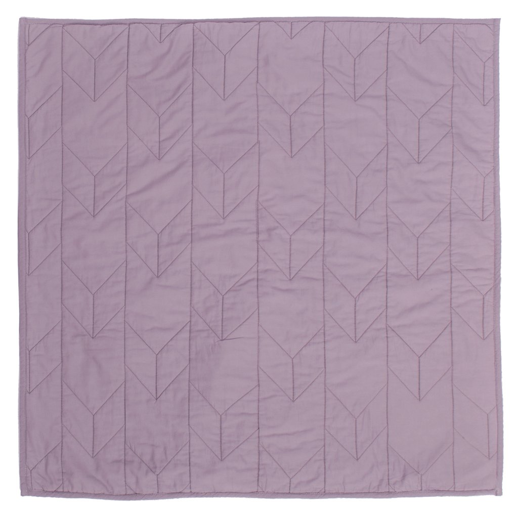 Lilac Purple Chevron Quilt Euro Sham