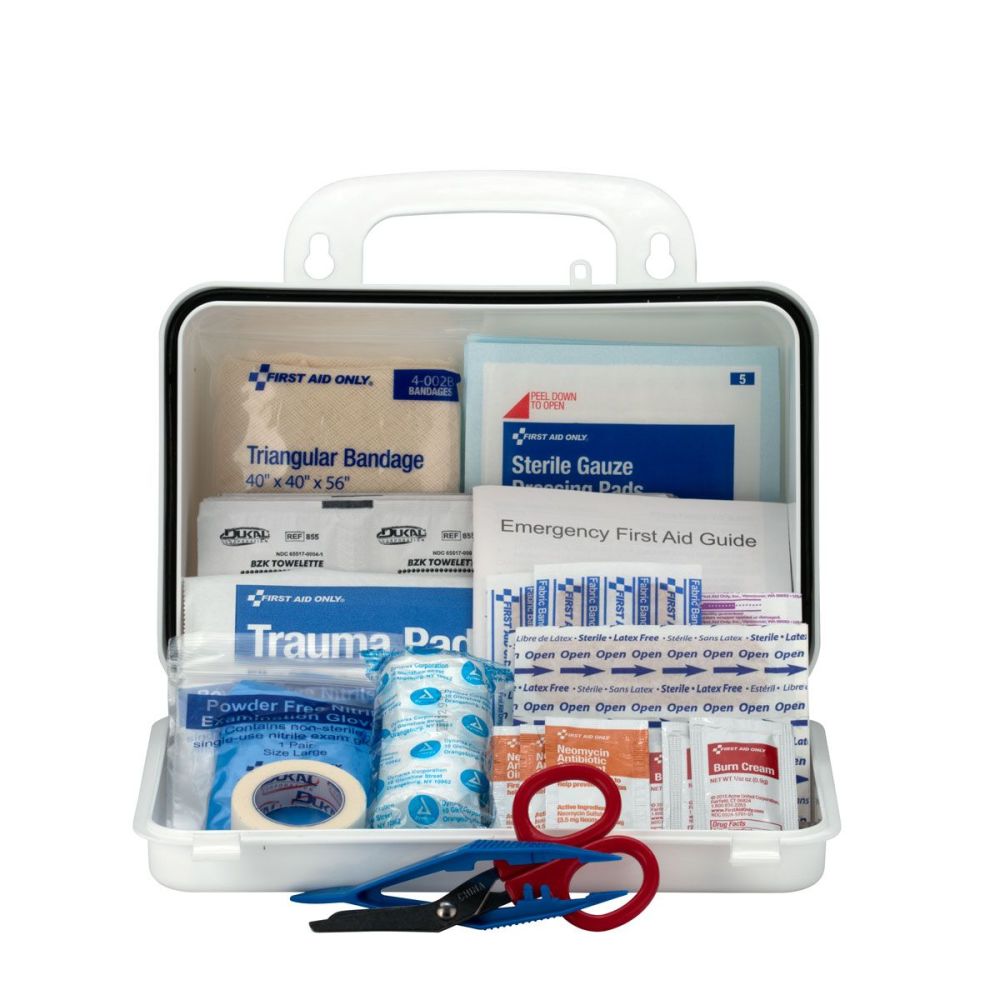 First Aid Only Contractor First Aid Kit 10 Person Plastic Case