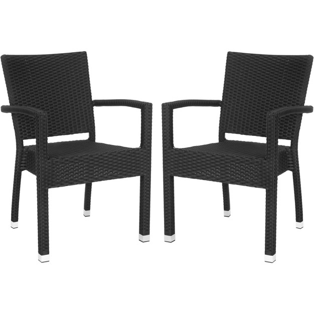 Kelda Stacking Arm Chair set Of 2 Safavieh