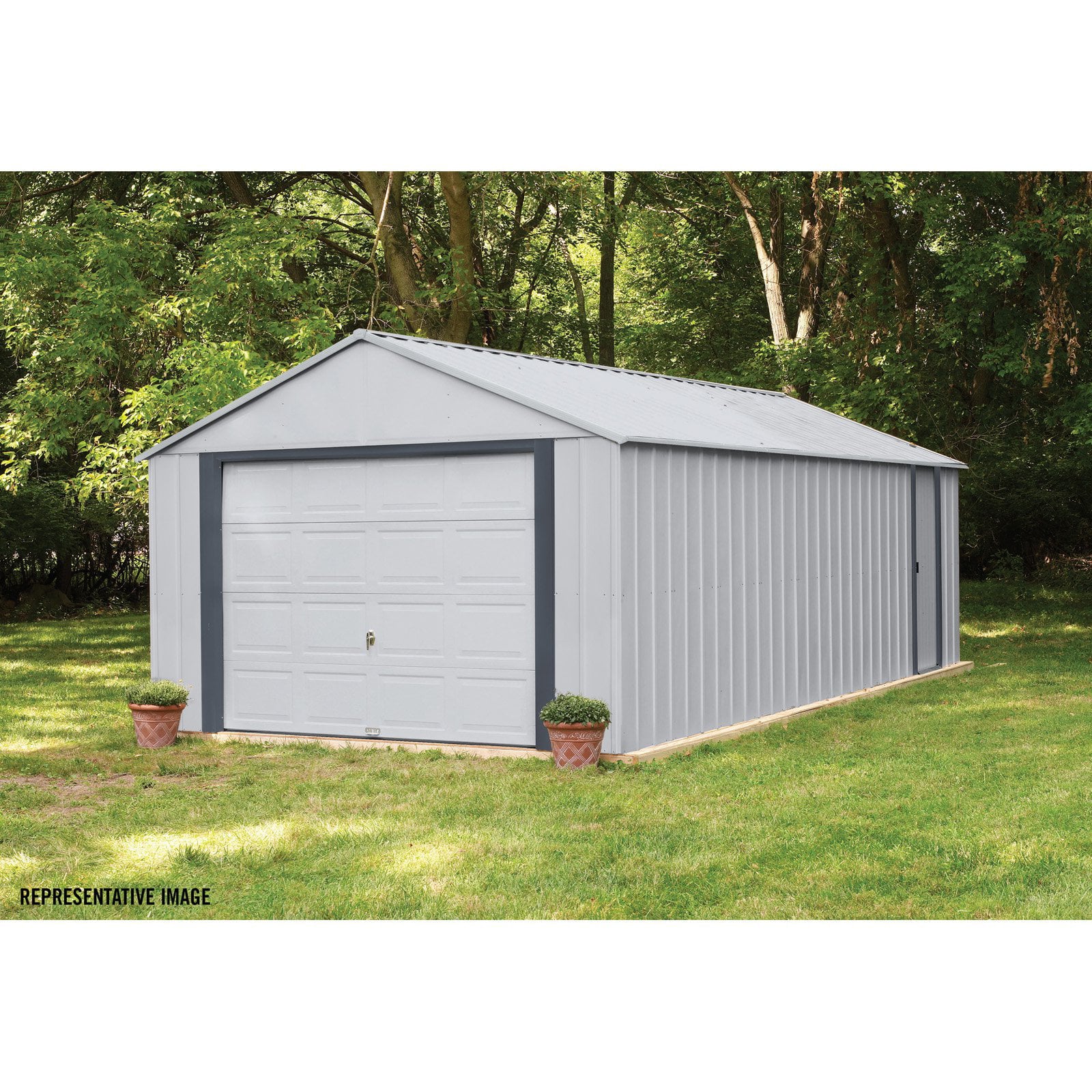 Arrow Murryhill 12 x 24 Garage, Steel Storage Building, Prefab Storage Shed