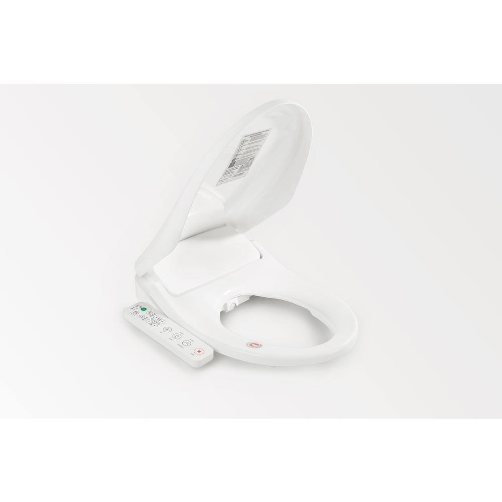 UPIKER Electric Smart Bidet Seat for Elongated Toilets in. White with Fusion Heating Technology UP2304TOS0004