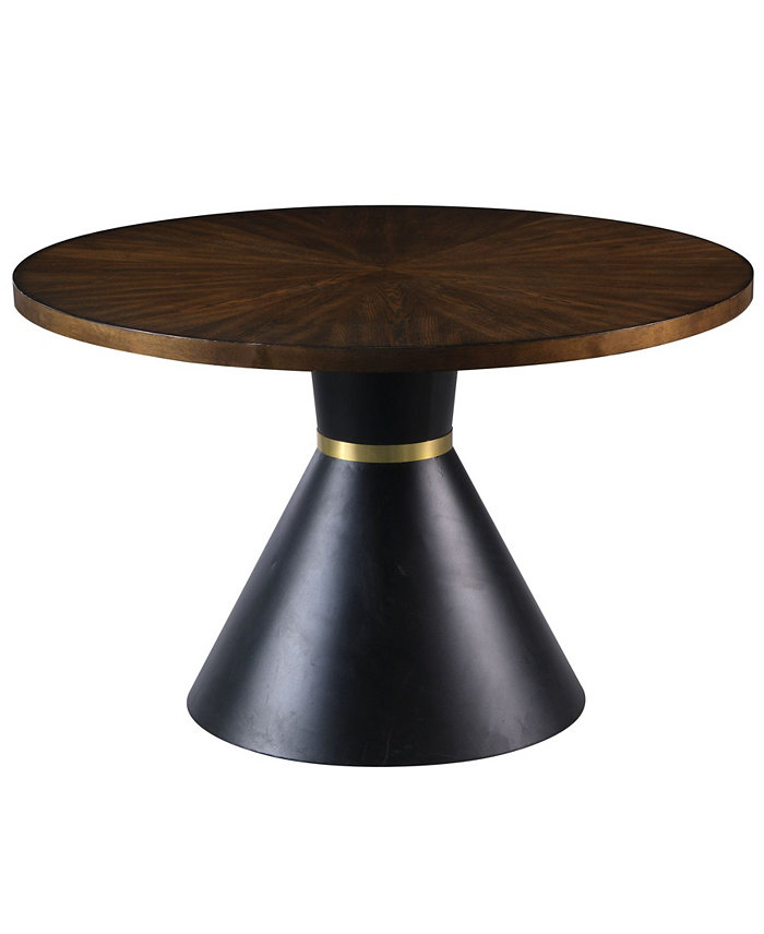 Best Master Furniture Hemingway Round Oak Dinette Table with Base