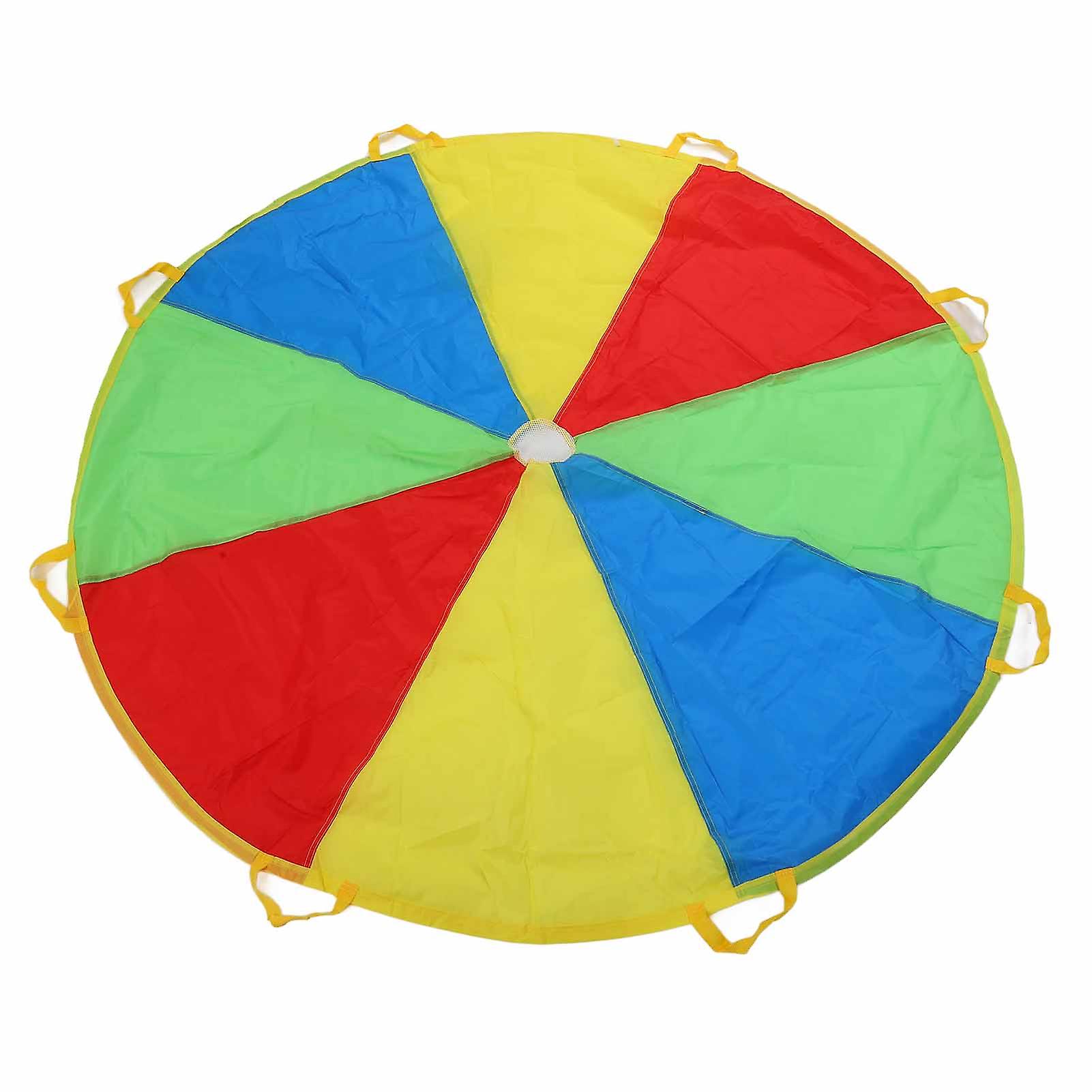 1.8m Jump Sack Rainbow Umbrella Kids Play Parachute Sport Activity Game Accessory