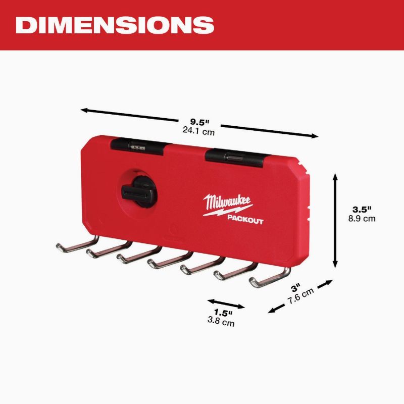 MW PACKOUT 7-Hook Rack Red