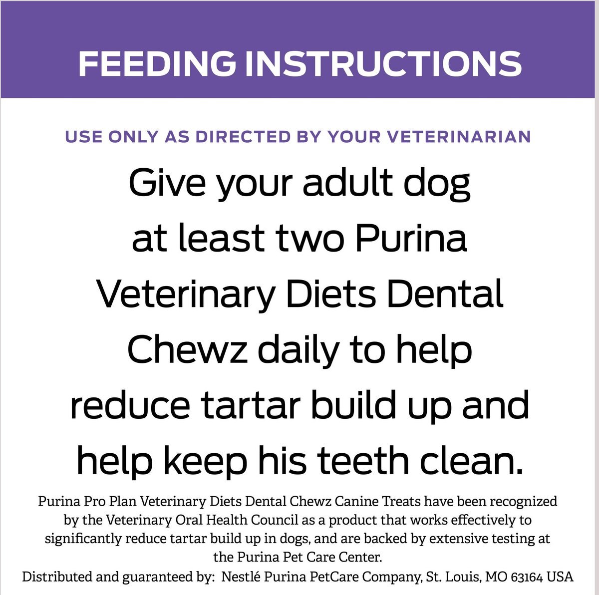 Purina Pro Plan Veterinary Diets Dental Chewz Dental Chew Dog Treats