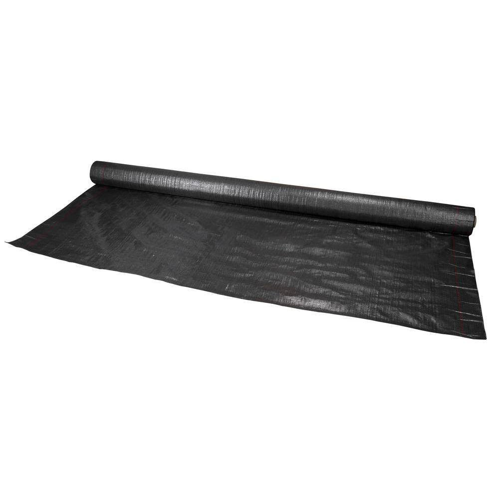 Mutual Industries WF200 6 ft. x 300 ft. Polypropylene Black Woven Stabilization Underlayment 200-6-300