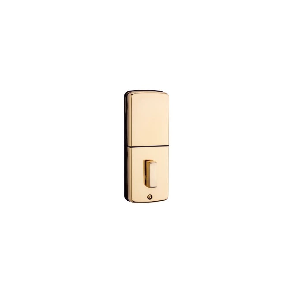 Polished Brass Keyed One Side Powerbolt 2 Electronic Deadbolt ;