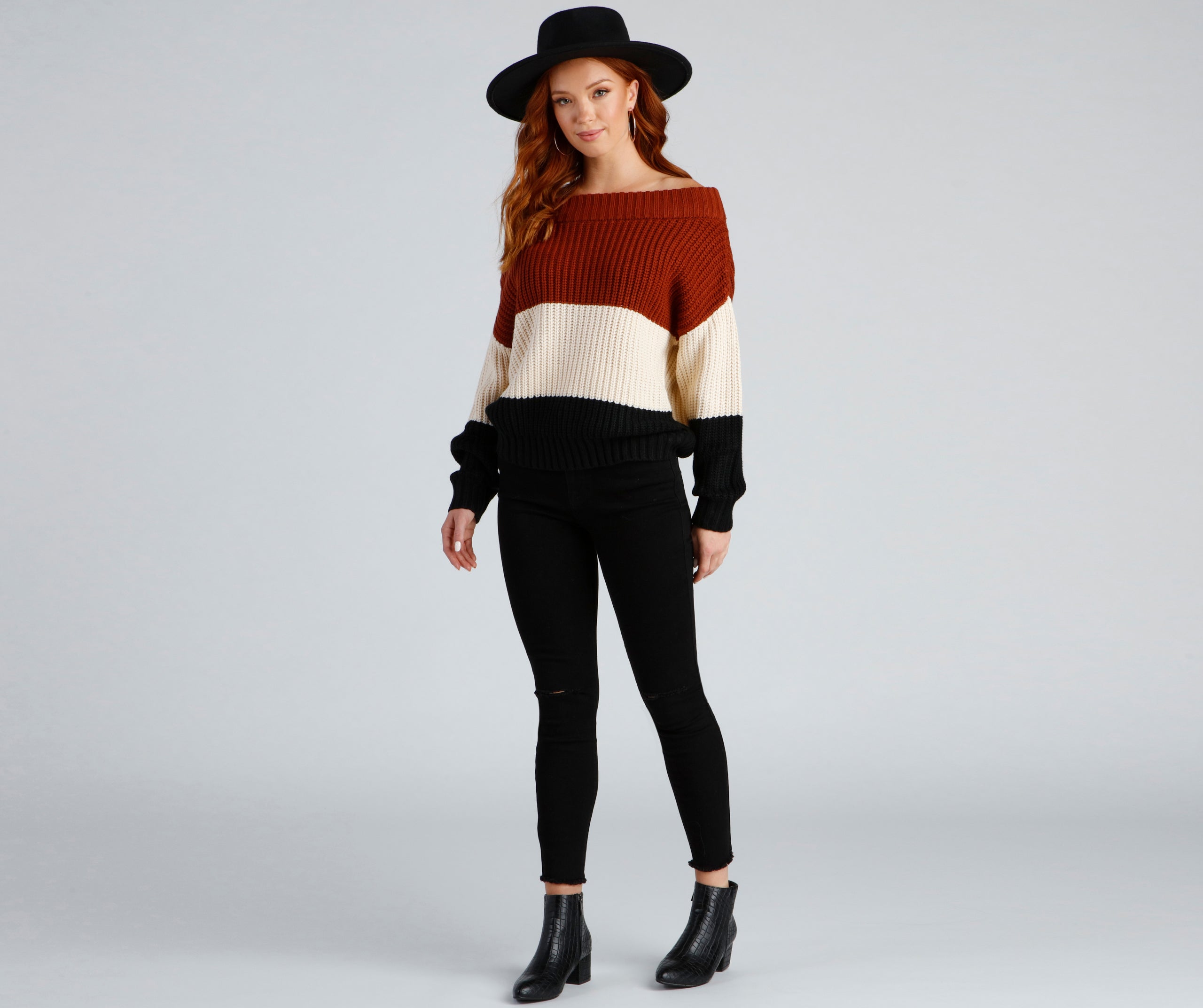 Cozy And Chill Colorblock Sweater