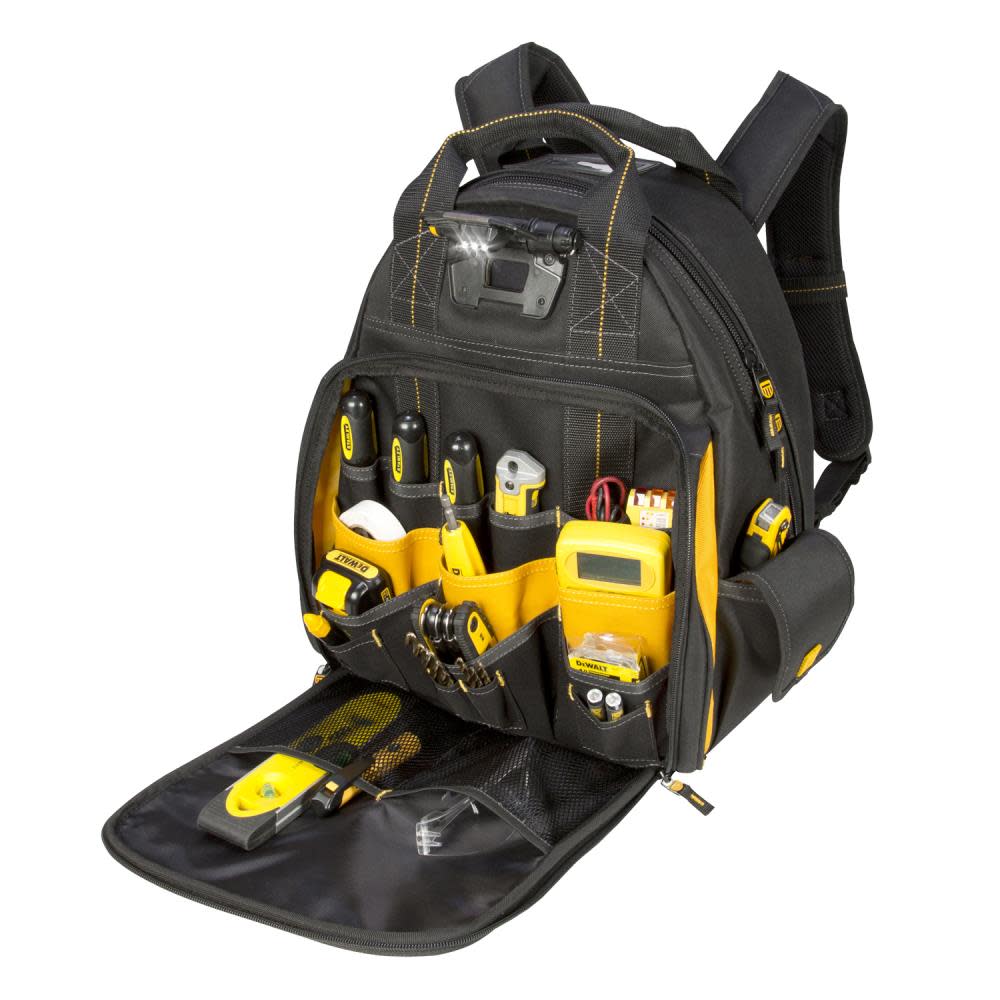 57 Pocket Lighted Tool Backpack