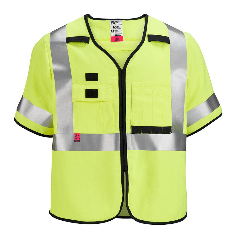 Milwaukee High Vis Safety Vest Yellow Class 3 AR/FR Cat 1  S/M