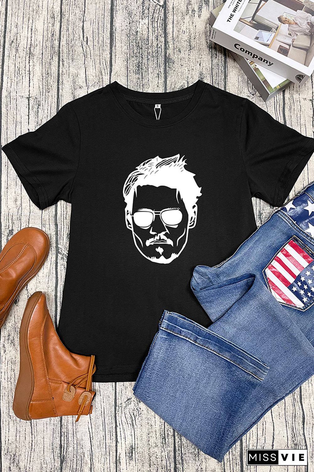 Johnny Depp Trial Graphic T-Shirt Wholesale