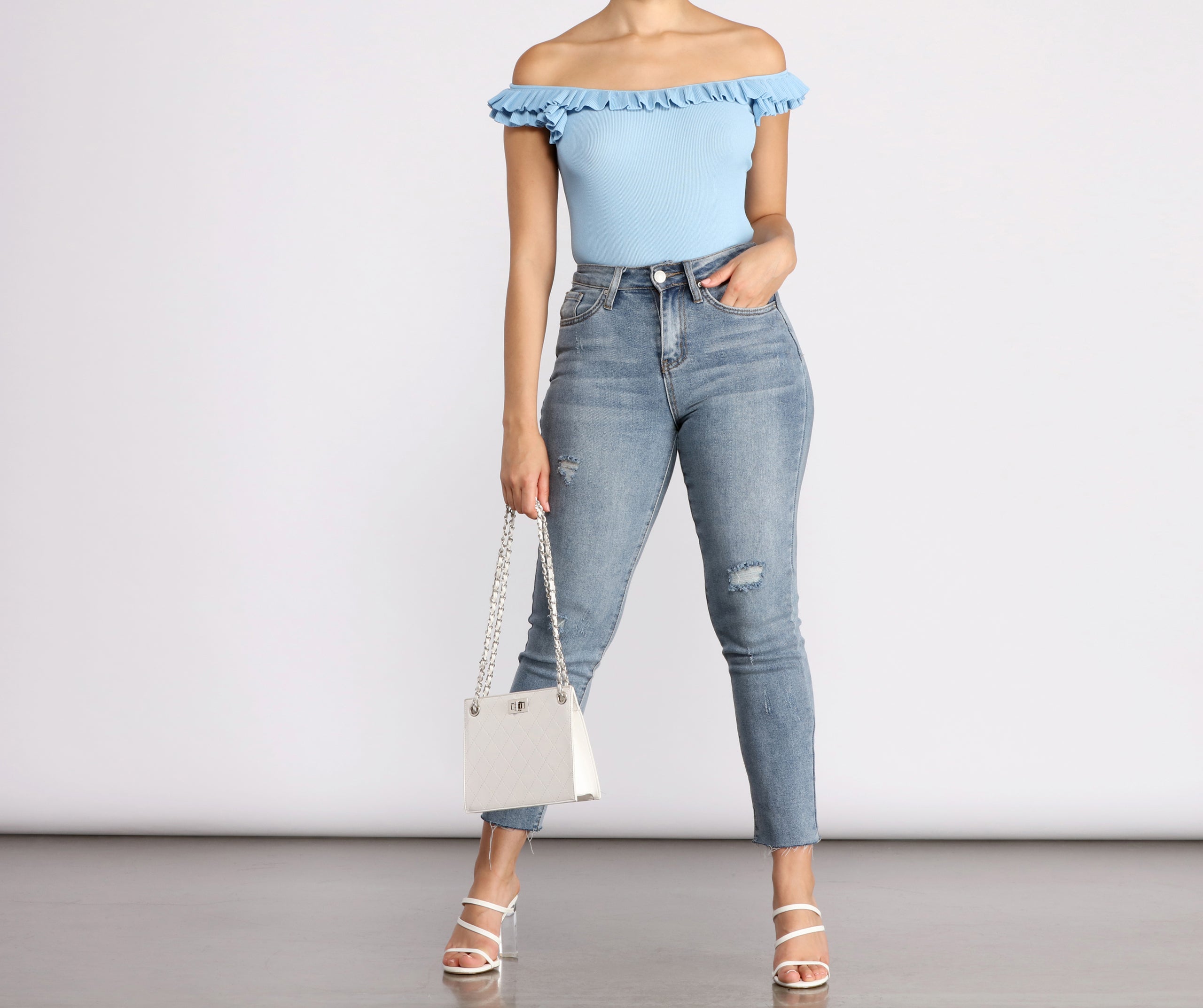 Miss Pretty Ruffle Crop Top