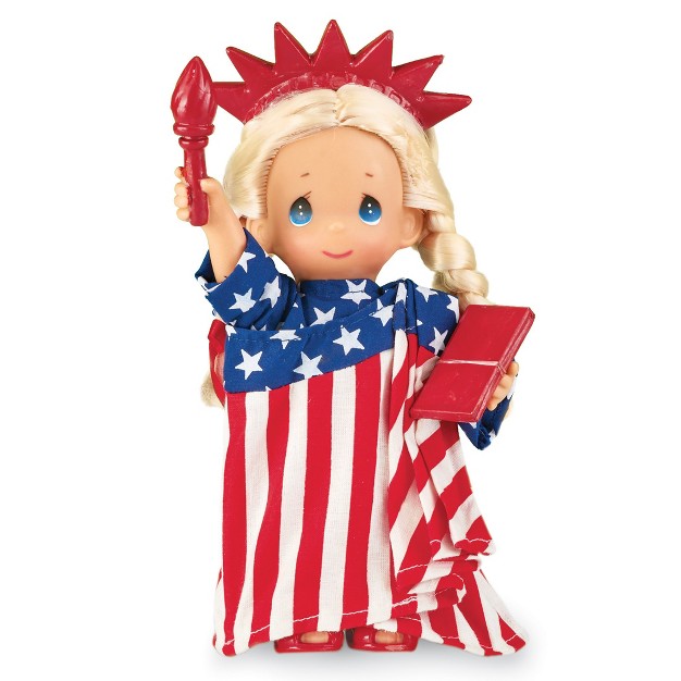 Collections Etc Collectible Precious Moments Patriotic Statue Of Liberty Doll Red