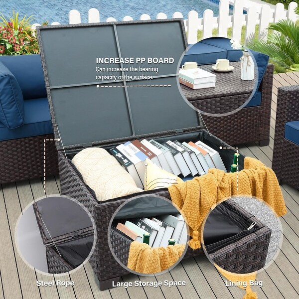 Outdoor PE Wicker Coffee Table