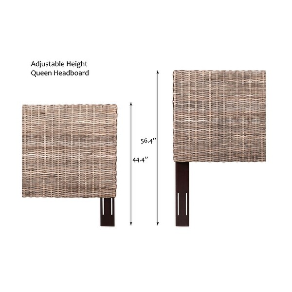 Archdale Rattan Adjustable Headboard - - 37884916