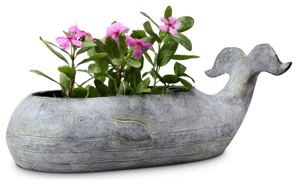 Whale Planter   Beach Style   Outdoor Pots And Planters   by SPI  Houzz