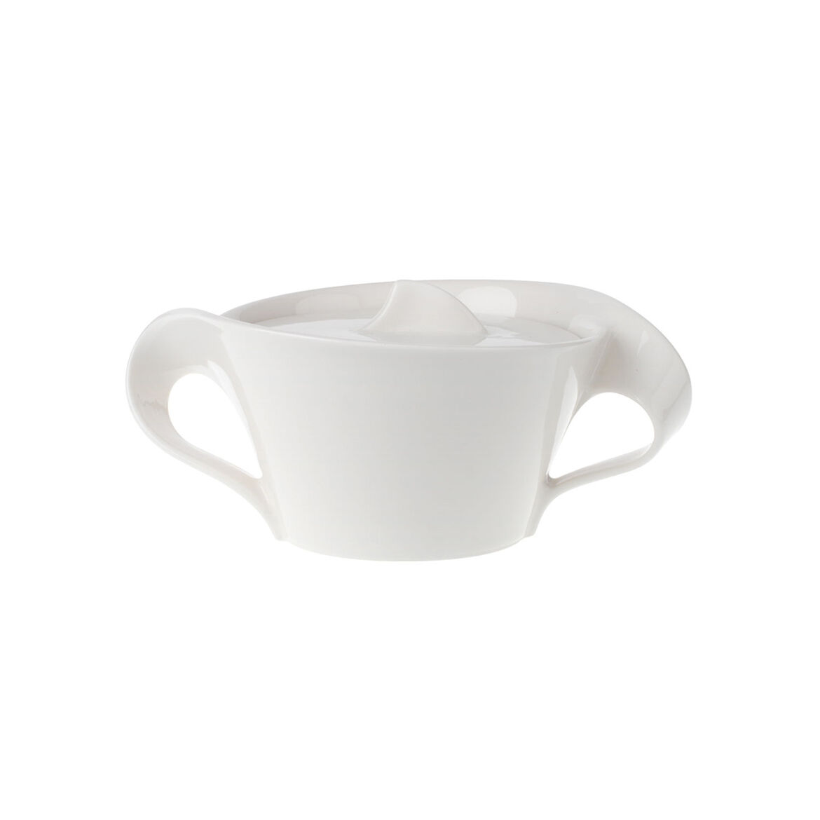 Villeroy and Boch Newwave Covered Sugar Bowl， 8.75oz