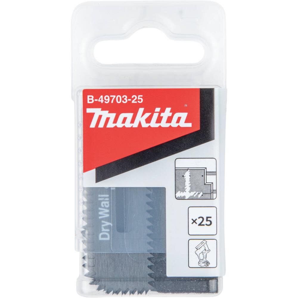 Makita Cut-Out Saw Blade Drywall 25/pk B-49703-25 from Makita