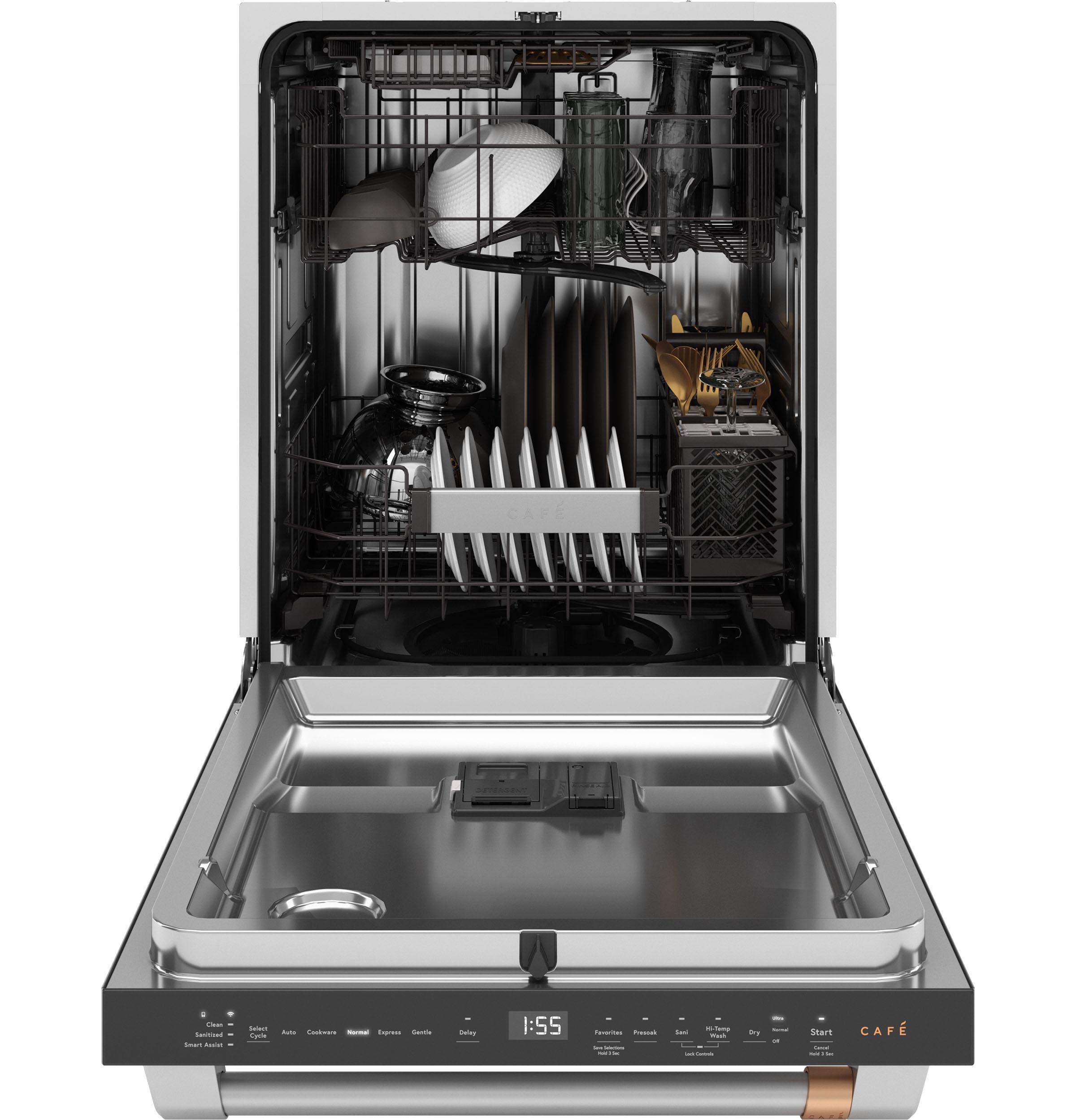 Cafe CDT828P2VS1 Café™ Customfit Energy Star Stainless Interior Smart Dishwasher With Ultra Wash & Dry, 42 Dba