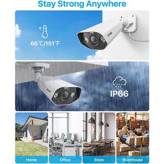 ZOSI ZG1825E ZG1825A 5MP PoE Wired IP Outdoor Home Security Camera 2-Way Audio Only Work with Same Brand NVR 2IPC-1825A-W-C