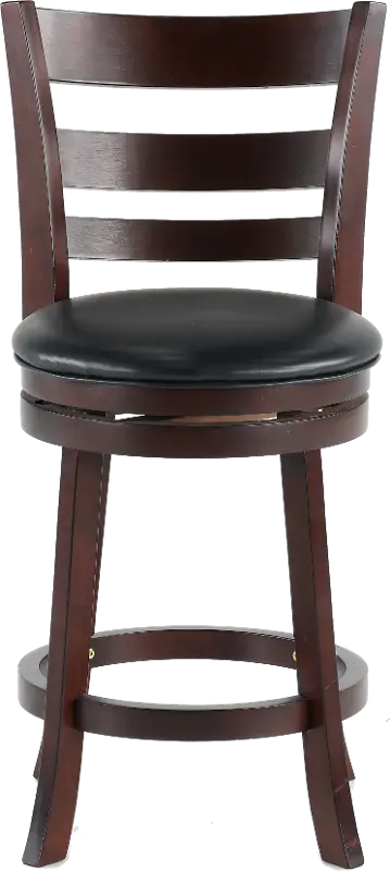 Harper Dark Cherry Swivel Counter Height Stool