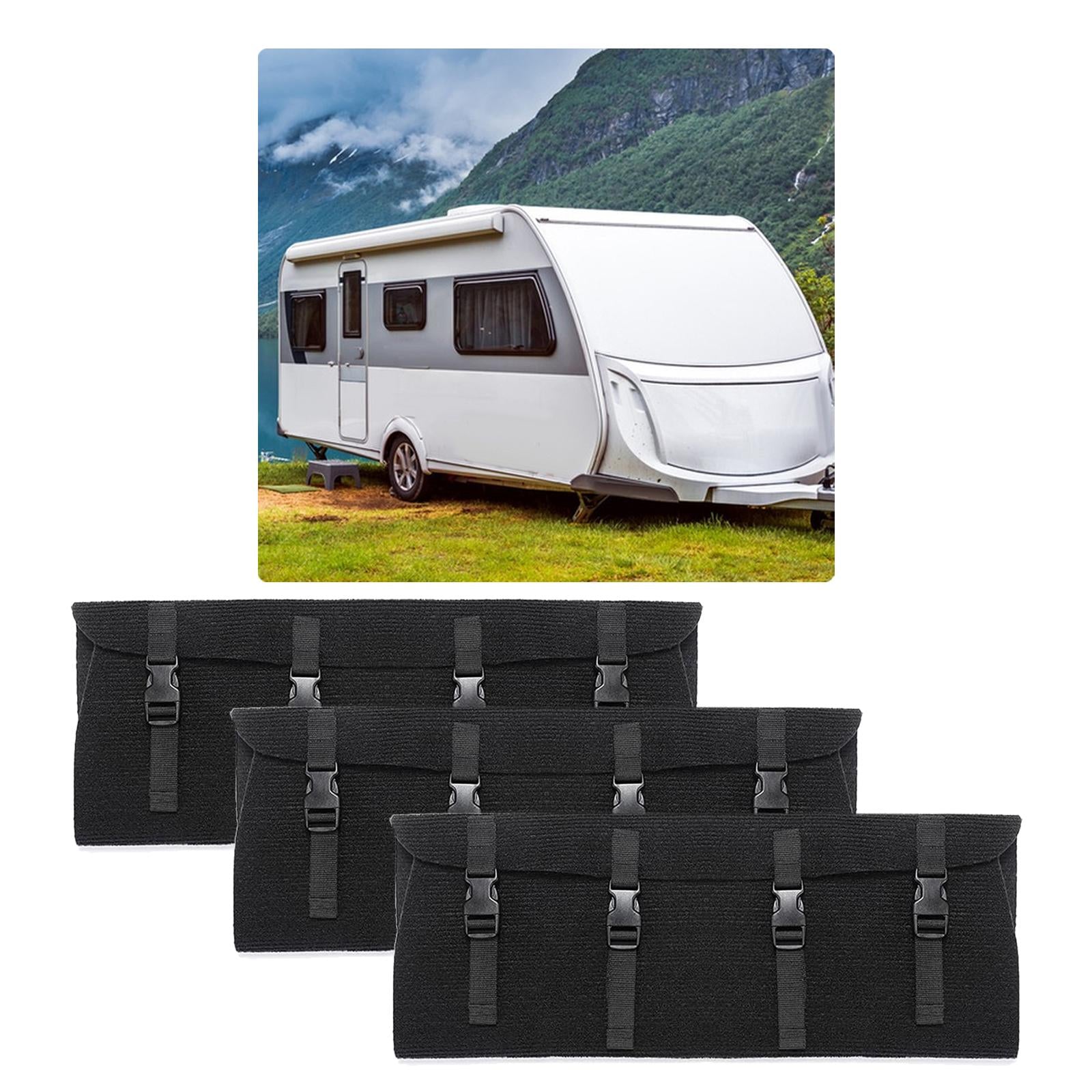 3 Pieces RV Step Covers Wrap Around Camper Accessories Step Ladder Mat Camper Step Covers Camper Step Rug for Outside Travel Trailer