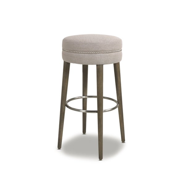 Carson Carrington Parsbol 30-inch Country Grey Backless Bar Stool