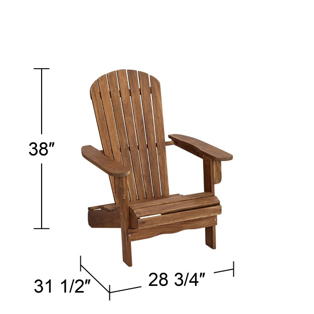 Teal Island Designs Cape Cod Natural Wood Adirondack Chair