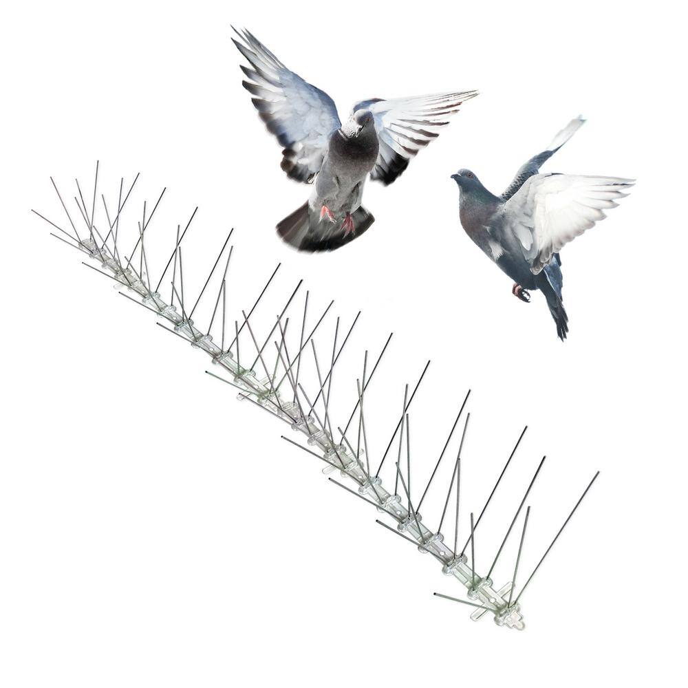 Bird-X 10 ft. Original Extra-Wide Stainless Steel Bird Spikes Bird Control EWS-10