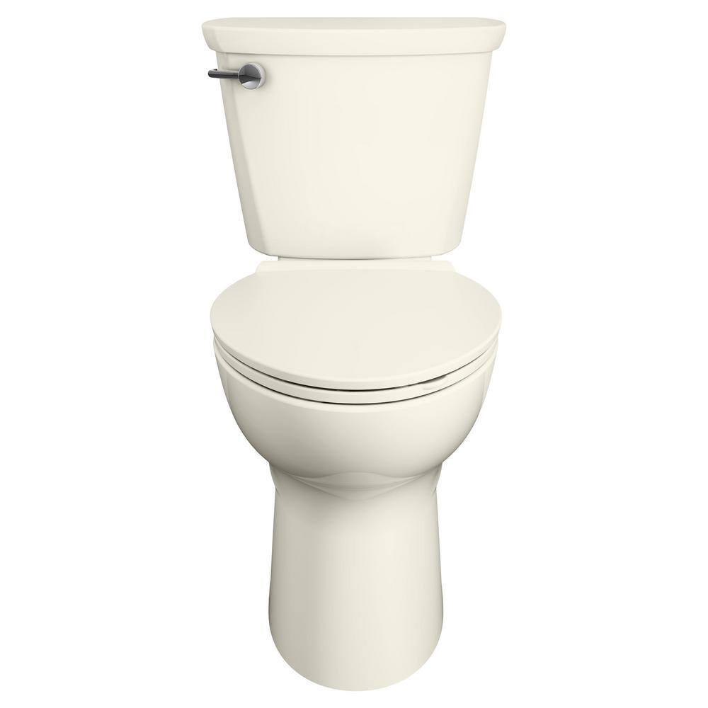 American Standard Cadet Pro Compact Tall Height 14 in. Rough-In 2-Piece 1.28 GPF Single Flush Elongated Toilet in Linen Seat Not Included 215FC104.222