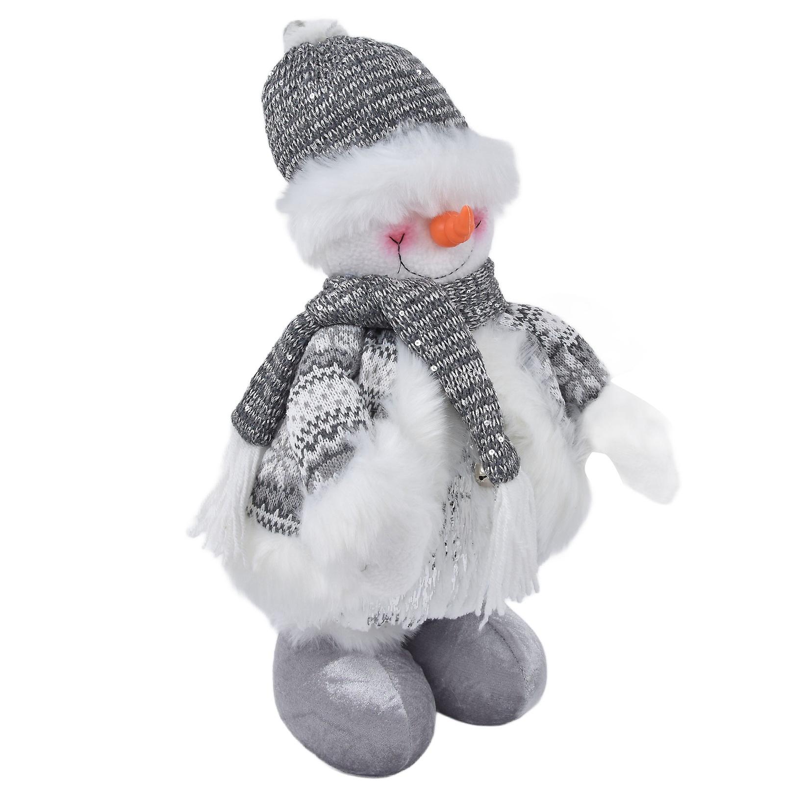 Retractable Snowman Dolls Christmas Ornaments Christmas Snowman Toy For Gifts Decoration