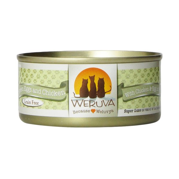 Weruva Green Eggs and Chicken with Chicken， Egg and Greens in Gravy Canned