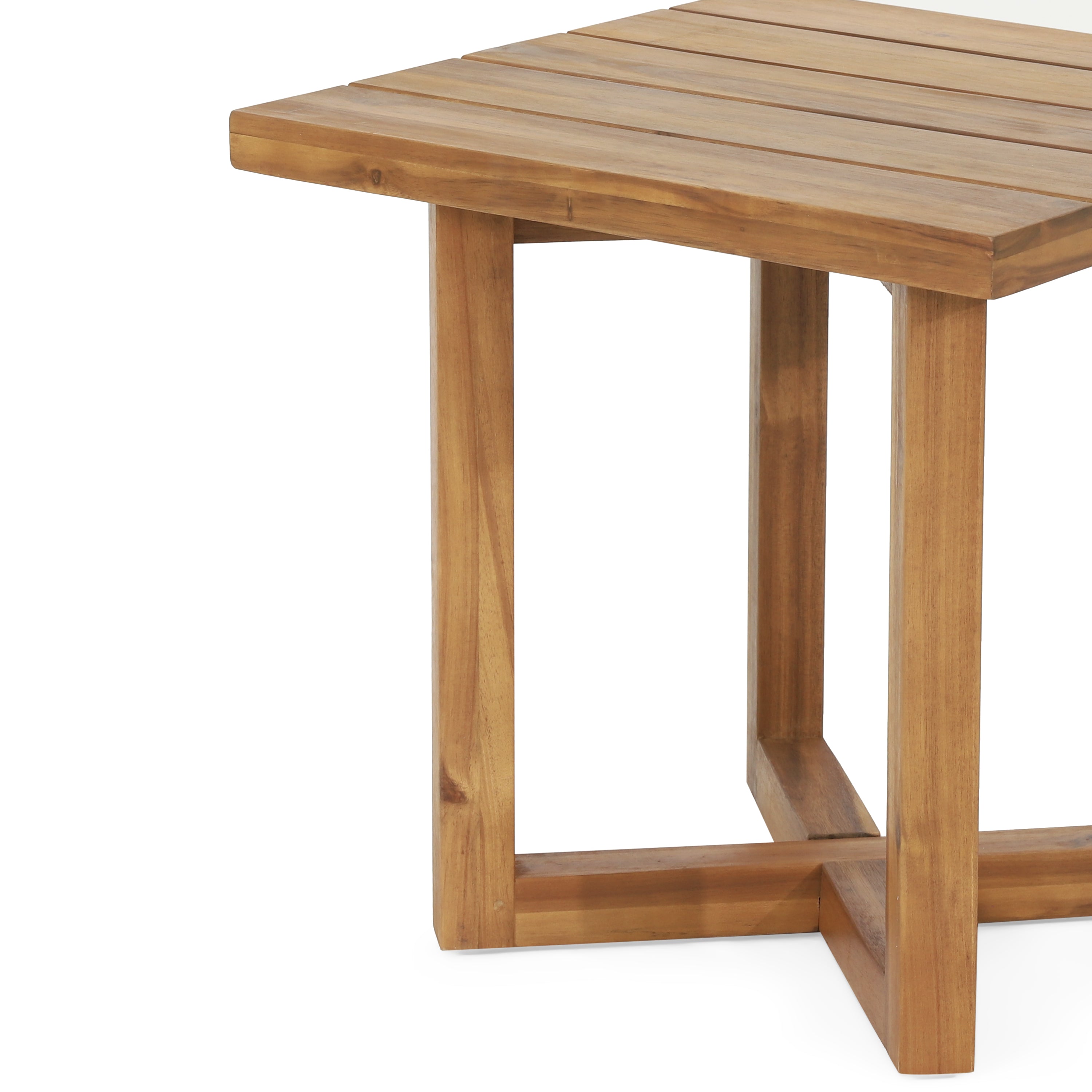 Hobbs Outdoor Acacia Wood Square Side Table, Teak