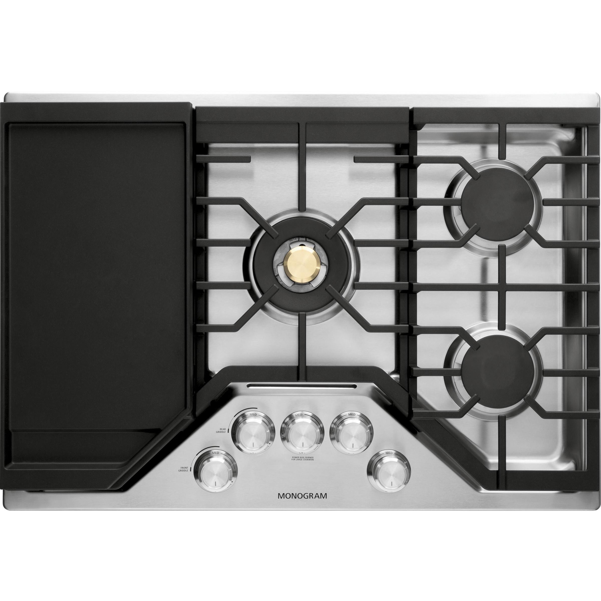 Monogram 30-inch Built-In Gas Cooktop ZGU30RSLSS