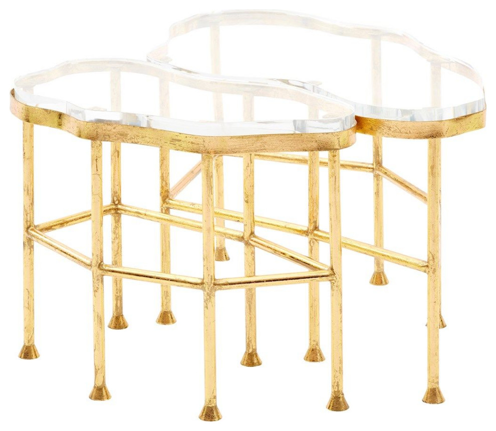 Cristal Coffee Table  Gold   Contemporary   Coffee Tables   by Old Bones Co.  Studios  Houzz