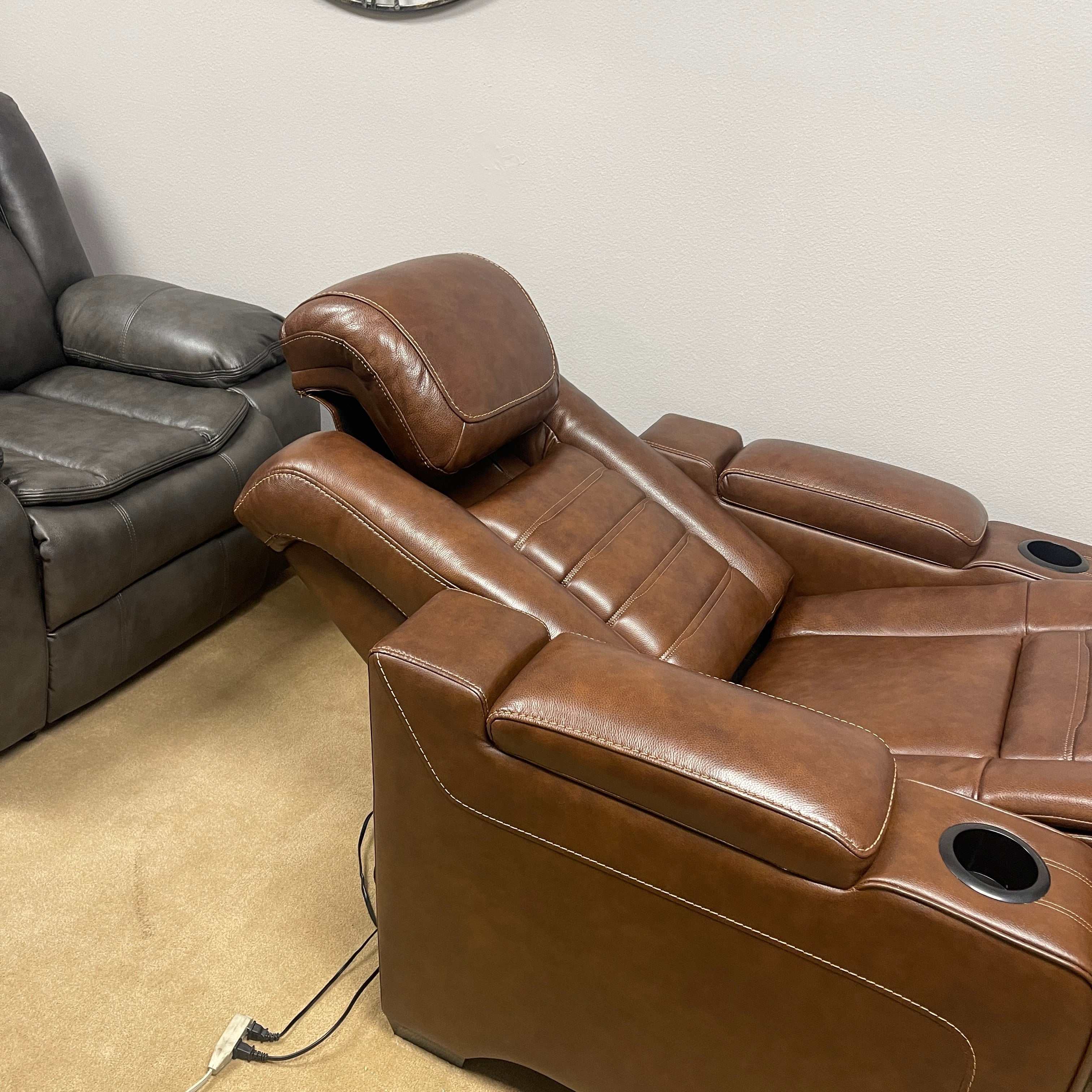 (Online Special Price) Backtrack Chocolate Power Recliner