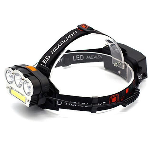 3*t6 Cob Led Headlamp 18650 Battery Usb Rechargeable Super Bright Portable Waterproof Outdoor Headlamp Camping Fishing Headlight