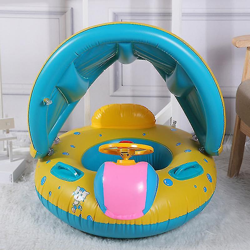 Baby Swimming Float Ring Infant Floating With Canopy