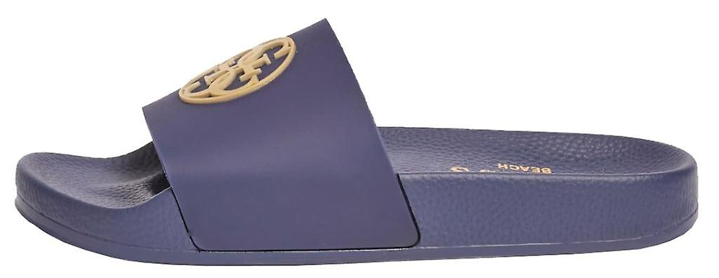 Guess 4G Logo Cave Blue Womens Beach Summer Flip Flops