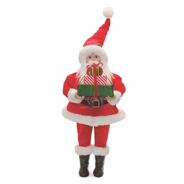 Plush Traditional Santa with Presents 30.5