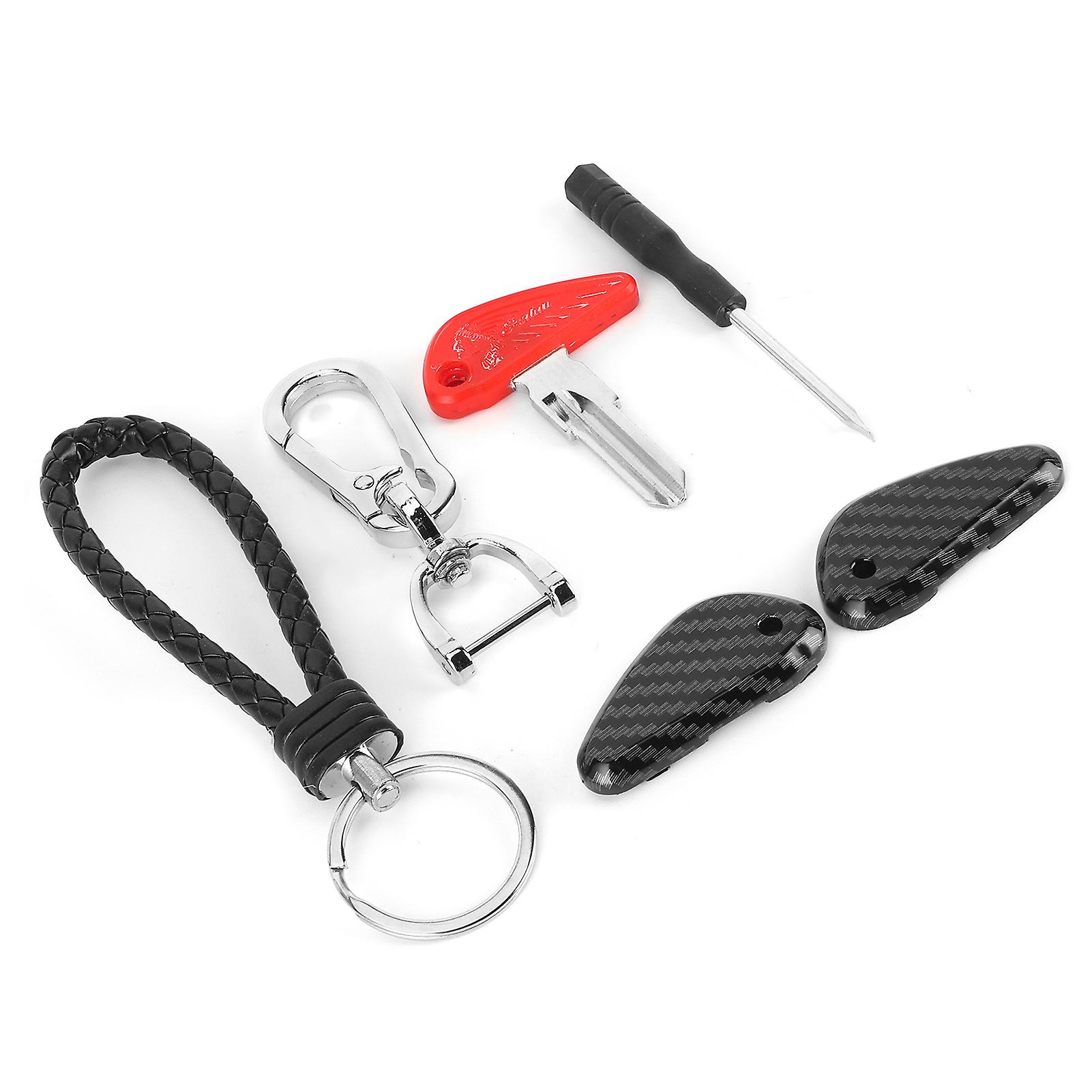 Uncut Ignition Start Key W/carbon Fiber Style Shell Fit For Indian Scout 19202018 Motorcycle