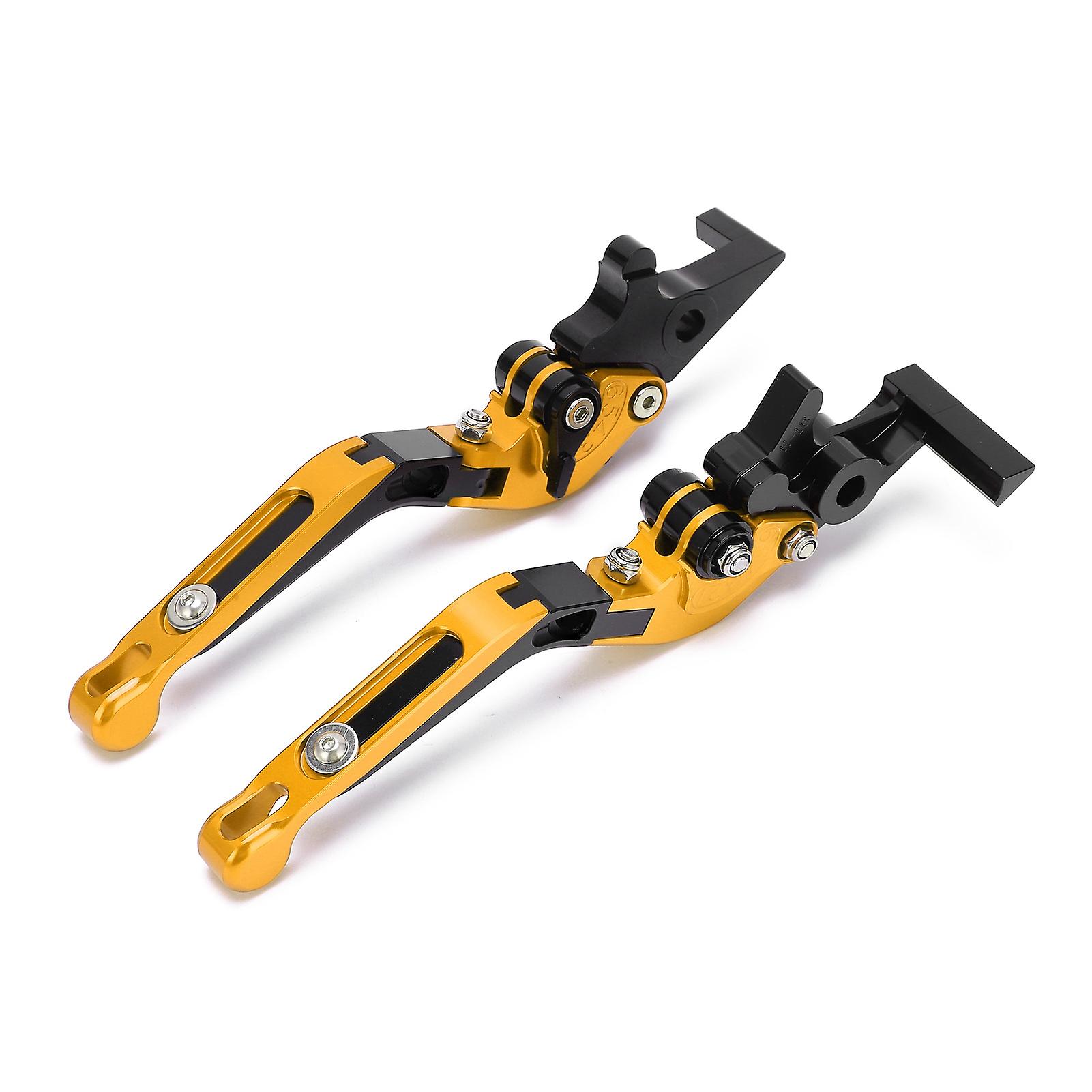 2pcs Motorcycle Brake Clutch Levers Adjustable Cnc Aluminium Alloy Replacement For Adv150 20192021gold