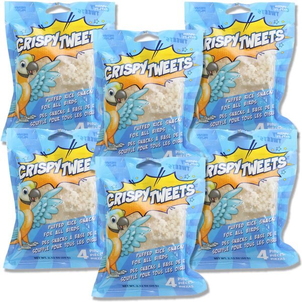 Penn-Plax Crispy Tweets Bird Treats， 4 count， pack of 6