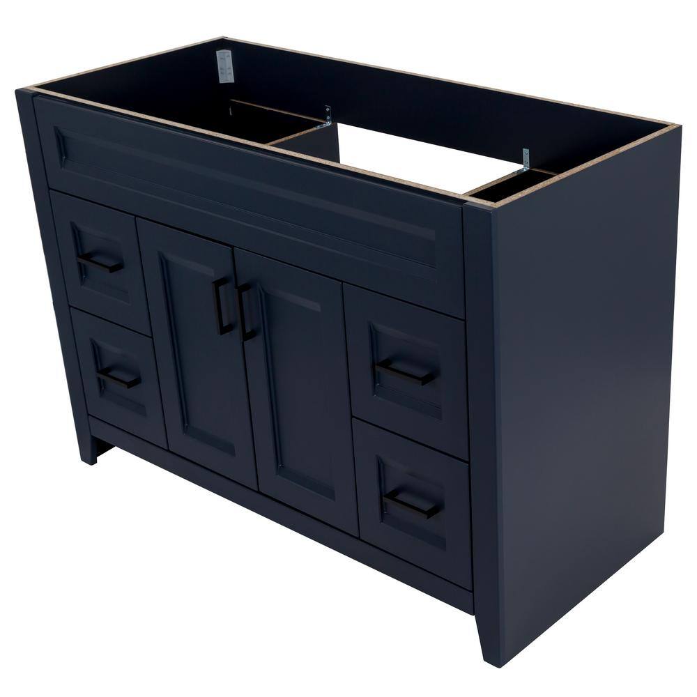 Home Decorators Collection Ridge 48 in. W x 21.6 in. D x 34 in. H Bath Vanity Cabinet without Top in Deep Blue RG48-DB