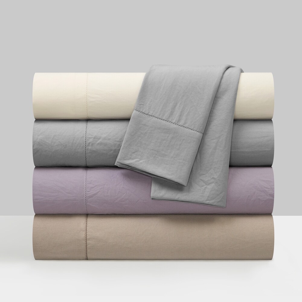 Chic Home Celsey 4 Piece Solid color Sheet Set