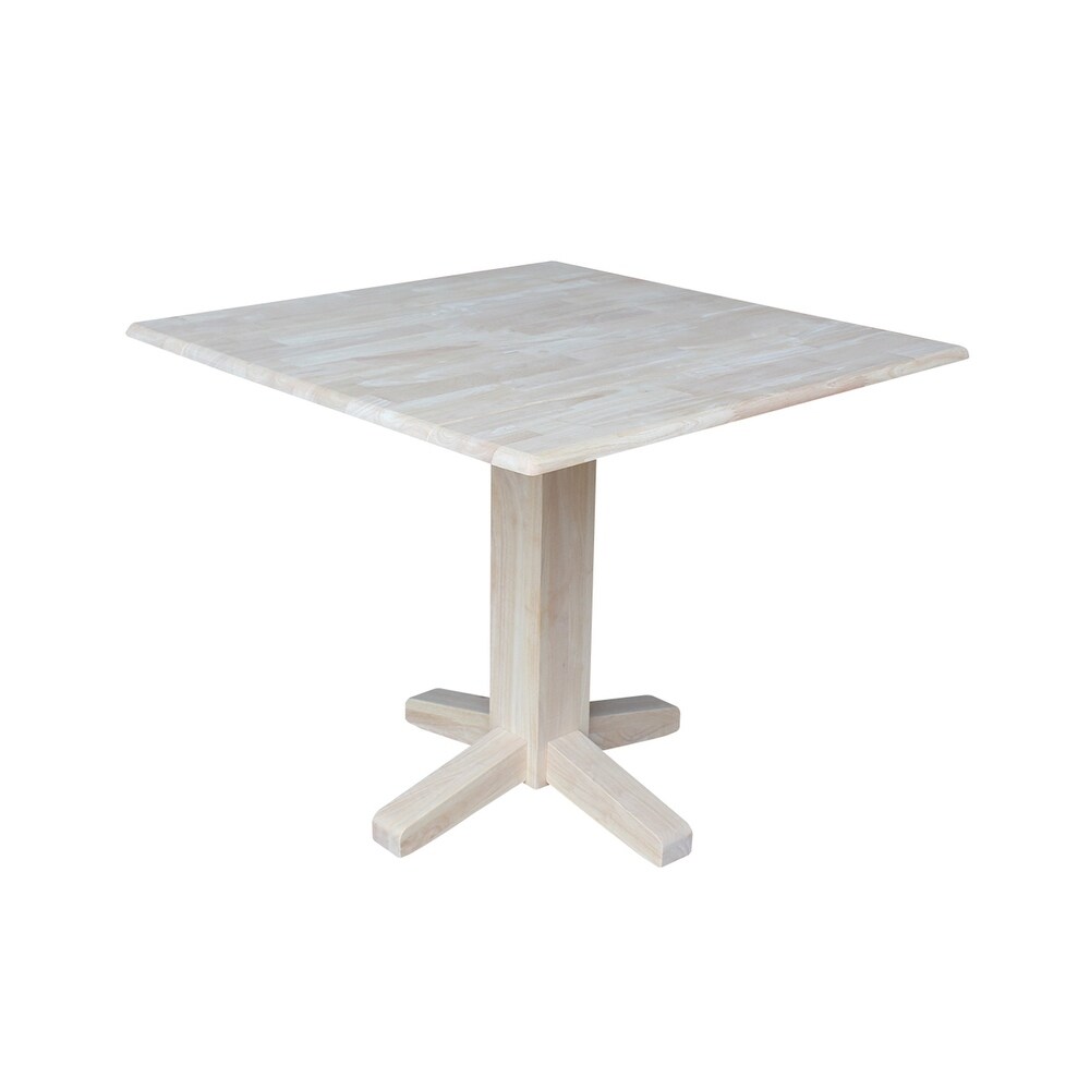 Square Dual Drop Leaf Dining Table