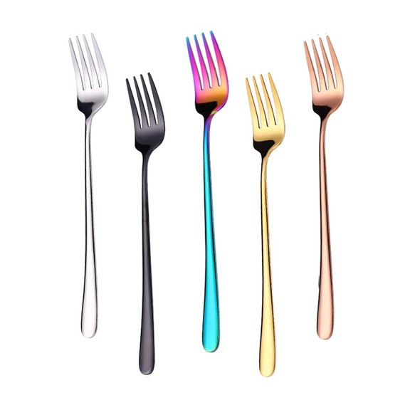 Muka 6 pcs Stainless Steel Fork Mirror Polished Di...