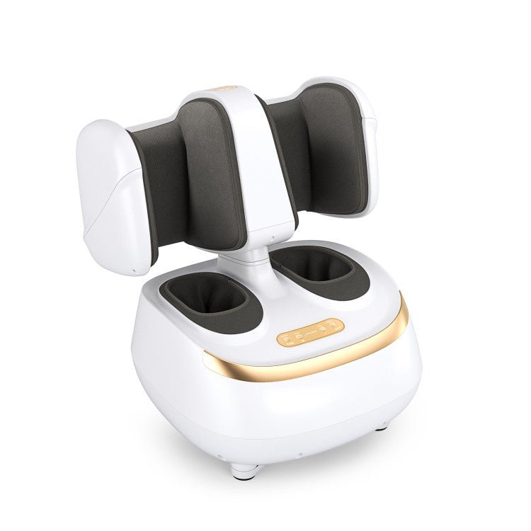 Premium 2-In-1 Electric Shiatsu Foot Calf Massager With Heat Function