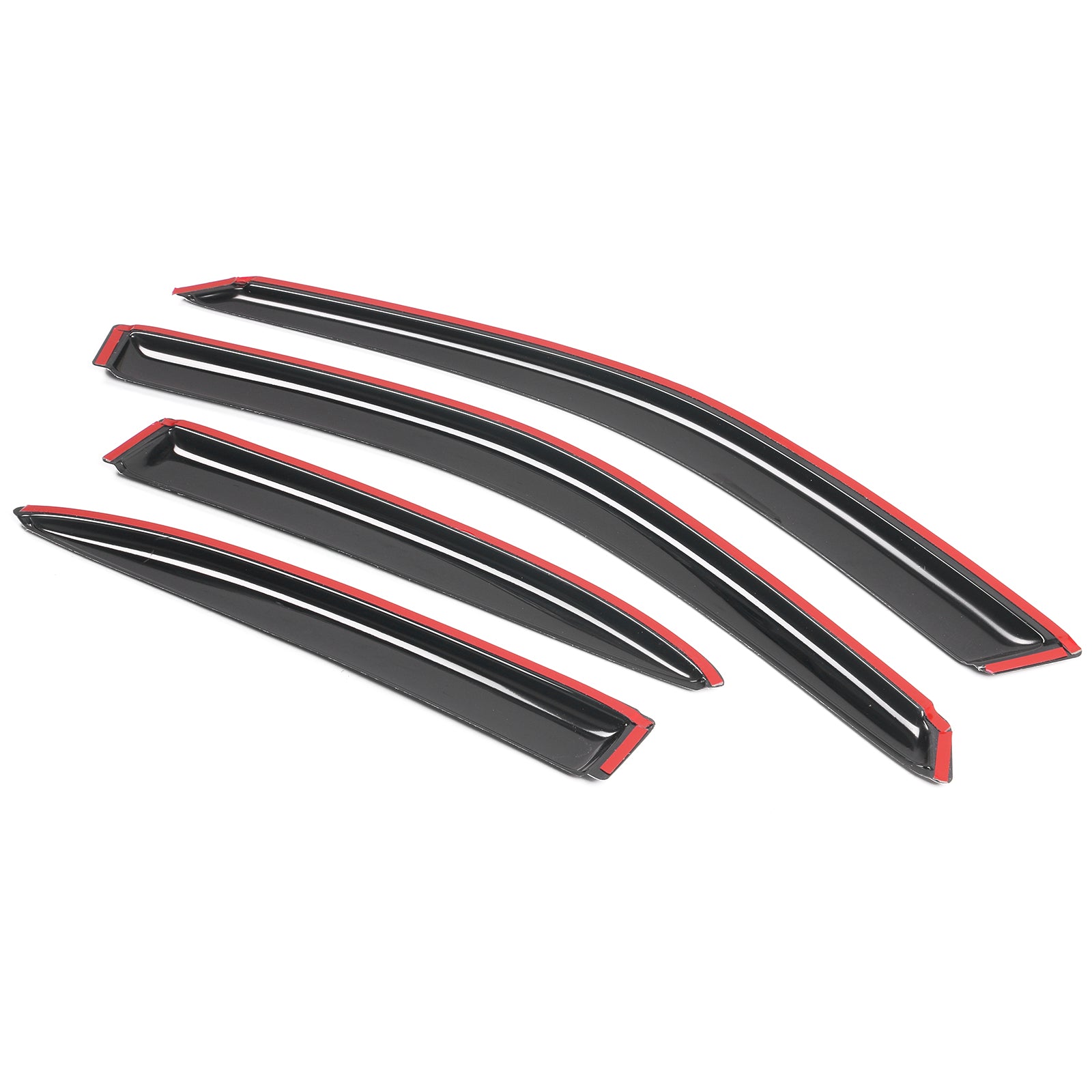 Ikon Motorsports Compatible with 01-05 Honda Civic Sedan Acrylic Window Visors Vent Windshield Deflector Rain Guard 4Pc Set Outside Mount 2001 2002 2003 2004 2005