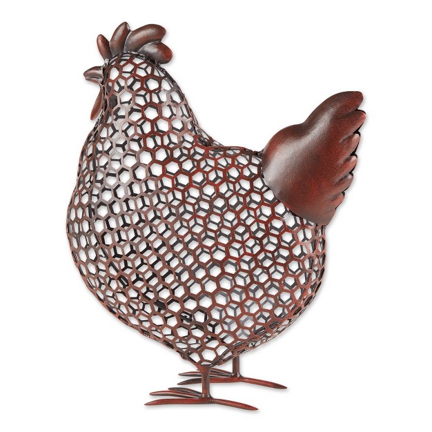 Iron Chicken Wire Chicken Sculpture Brown Zingz amp Thingz